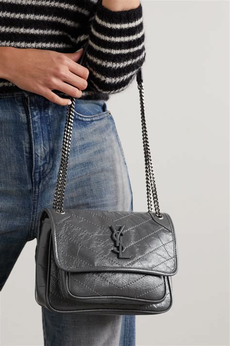 ysl gray baby nikki crossbody|ysl lambskin handbags.